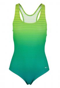 Купальник-бралетт BECO the world of aquasports, синий/зеленый
