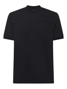 Хлопковая футболка с круглым вырезом Giuliano Galiano, черный