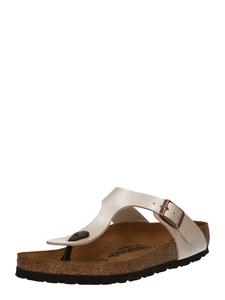BIRKENSTOCK Сандалии T-Bar 'Gizeh' в цвете Off White