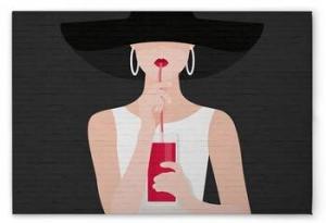 Картина на холсте A.S. Création Audrey 2 цвет graubeigeweissrotschwarz