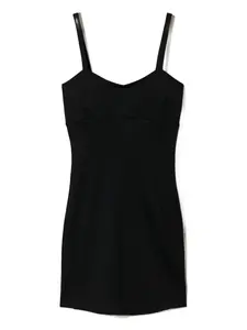 Платье мини с бретелями Twinset, черный