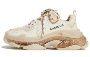 Кроссовки Balenciaga Triple S Clear Sole Beige Women's