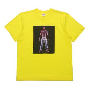 Футболка ss20 week 1 tupac hologram tee virtual characters short sleeve yellow Supreme, желтый