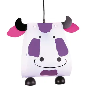 Подвесной светильник Корова E27 1 шт. Подвесной светильник Корова Niermann, белый/фиолетовый