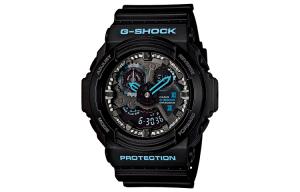 Мужские черные часы GA-300BA-1A CASIO