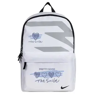 Nike Полиэстеровый рюкзак Regular Unisex White & Black & Gray