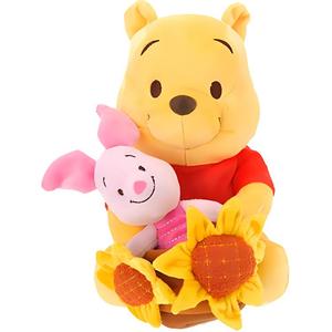 Плюшевая кукла Winnie The Pooh и Piglet из коллекции Sunflower высота 19см Disney