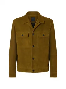 Куртка с нагрудным карманом Zegna, коричневый