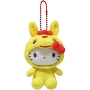 Деревянная лошадка плюшевый кулон животное высота 13,3 см Sanrio, Hello Kitty