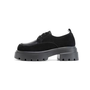 Повседневные однобортные туфли женские AOKANG, [Lace-Up]Black 1254314005B