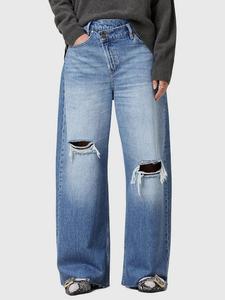 Джинсы aki crossover из органического хлопка rich jeans AllSaints, цвет Blue Indigo