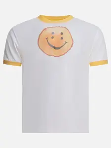 Футболка с принтом KAPITAL, белый