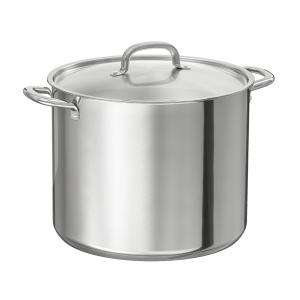 Горшок с крышкой IKEA, 15,0 л, цвет stainless steel