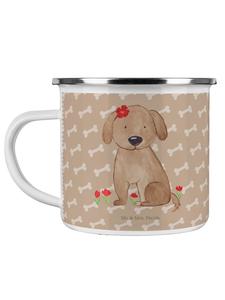 Эмалированная кружка для кемпинга Собачья леди без слов Собачье счастье Mr. & Mrs. Panda