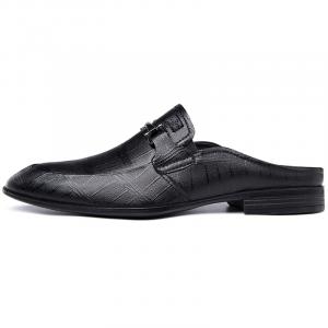 Mulinsen Мужские закрытые тапочки черные в черную клетку, цвет Black Plaid[Leather Shoe Size: Size 40 in This Model = Sports Shoe Size 41]