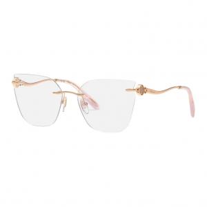 Металлическая оправа для очков неправильной формы унисекс золотая Chopard