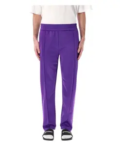 Тренировочные штаны с изогнутым логотипом Palm Angels, фиолетовый