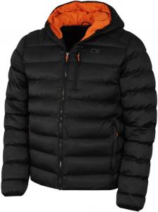 Мужская куртка Calvin Klein San Gabriel из стеганого тканого жаккарда, Black/Orange