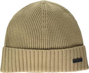 BOSS мужская шапка Fati с рубчиком, Medium Flax Seed