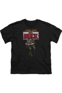 Футболка с коротким рукавом DC Comics Sgt Rock для детей Gildan, черный