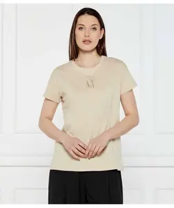 Футболка Relaxed fit Armani Exchange, бежевый