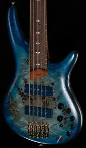 Бас-гитара Ibanez Prestige SR6605 5-струнная Ghost Fleet Blue Burst (107)