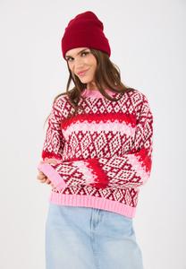 Джемпер Even&Odd Jumper, Pink Mulitcoloured/Pink