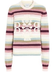 Barrie кашемировый свитер с логотипом, розовый