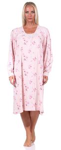 Ночная рубашка NORMANN Spitze Knopfleiste am Hals, розовый