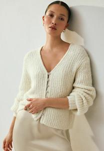 Кардиган Next GEM BUTTON RELAXED, Ecru/Beige