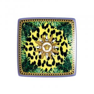 Rosenthal Versace Jungle Animalier маленькая квадратная миска 12 см Rosenthal meets Versace, разноцветный/золотой