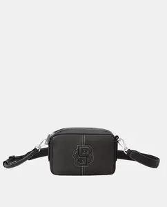 Средняя сумка с застежкой-молнией и длинной ручкой Boss, черный