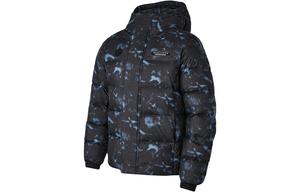 Skechers Куртка пуховая мужская с принтом, Black Blue All over Print/037H