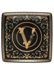 Керамический поднос Versace, черный