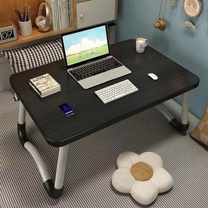 Стол Aolunfute 70x40x28 см для ноутбука, складной, игровой, черный, квадратный плоский стиль