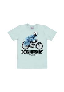 Футболка Easyfit Cookie Monster — Born To Be Hungry LOGOSHIRT, цвет Chalk Blue