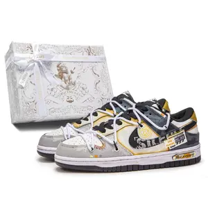 Кроссовки dunk 404 echo slip resistant shock absorbers low top для скейтбординга детские Nike, черный