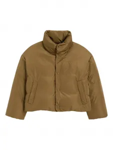 Пуховик с тисненым логотипом Ami Paris, зеленый