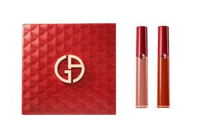 GIORGIO ARMANI Набор жидкой помады red tube легко растушевывается бархатистый тон