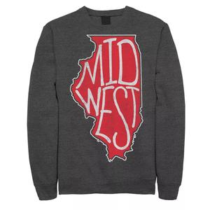 Флисовая толстовка с контуром штата Иллинойс Fifth Sun "Midwest" для юниоров Fifth Sun
