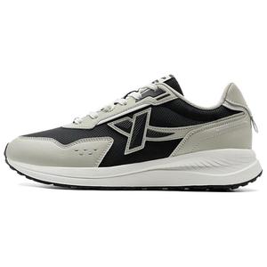 XTEP Амортизирующие износостойкие низкие повседневные туфли мужские серо-черные