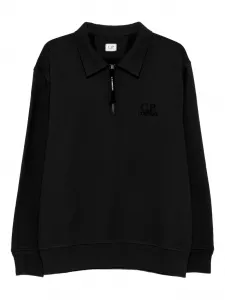 Толстовка с воротником поло C.P. Company, черный