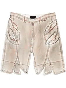 Шорты-корсет с принтом JUNTAE KIM, коричневый