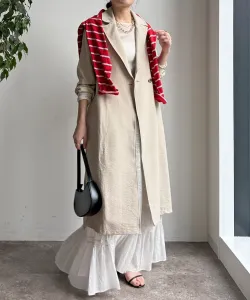 Тренч из искусственной замши Doudou, цвет Beige