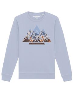 Толстовка Watapparel Geometric Landscape, светло-синий