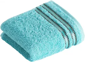 Полотенца гостевые Vossen "Cult de Luxe", (3 шт.), в наборе, с глянцевой каймой 30х50 см (3 шт.), светло-лазурный