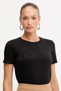 Хлопковая футболка Ermanno Firenze, черный