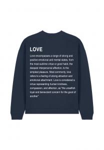 Толстовка LOVE DEFINITION UNISEX Mira Paris, металлик синий