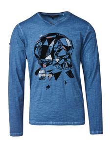 Футболка с длинными рукавами синего цвета KOROSHI