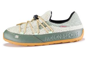 КЕМПИНГ Кроссовки для активного отдыха на открытом воздухе унисекс с низким верхом цвета хаки Kolon Sport